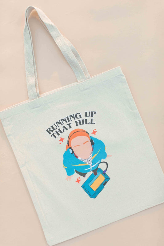 Canvas Tote Bag Running Up That Hill