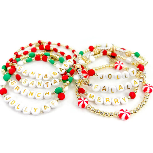 Christmas 18K Gold Filled Bracelets